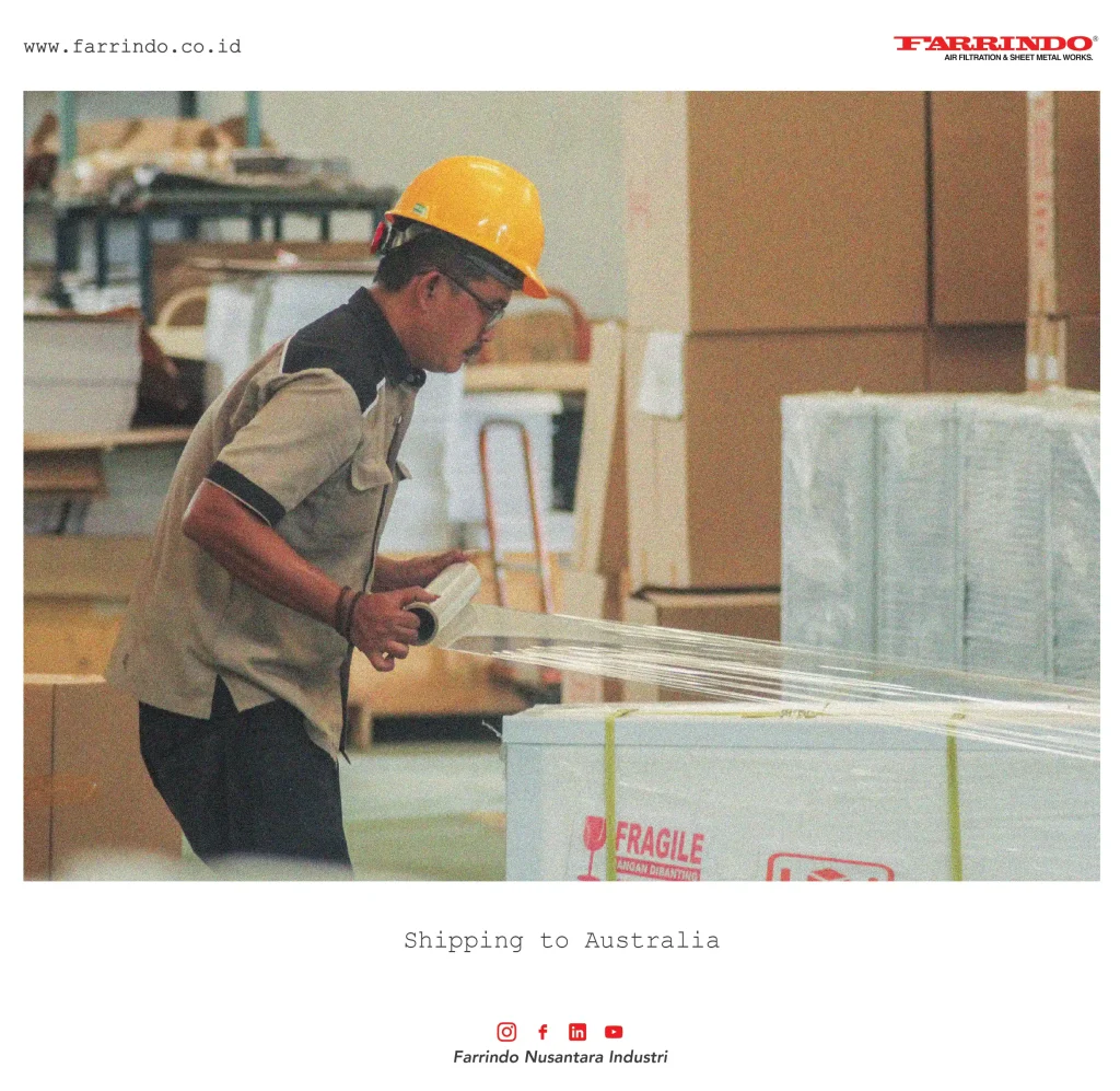 FARRINDO Ekspor Filter Udara HEPA ke Australia