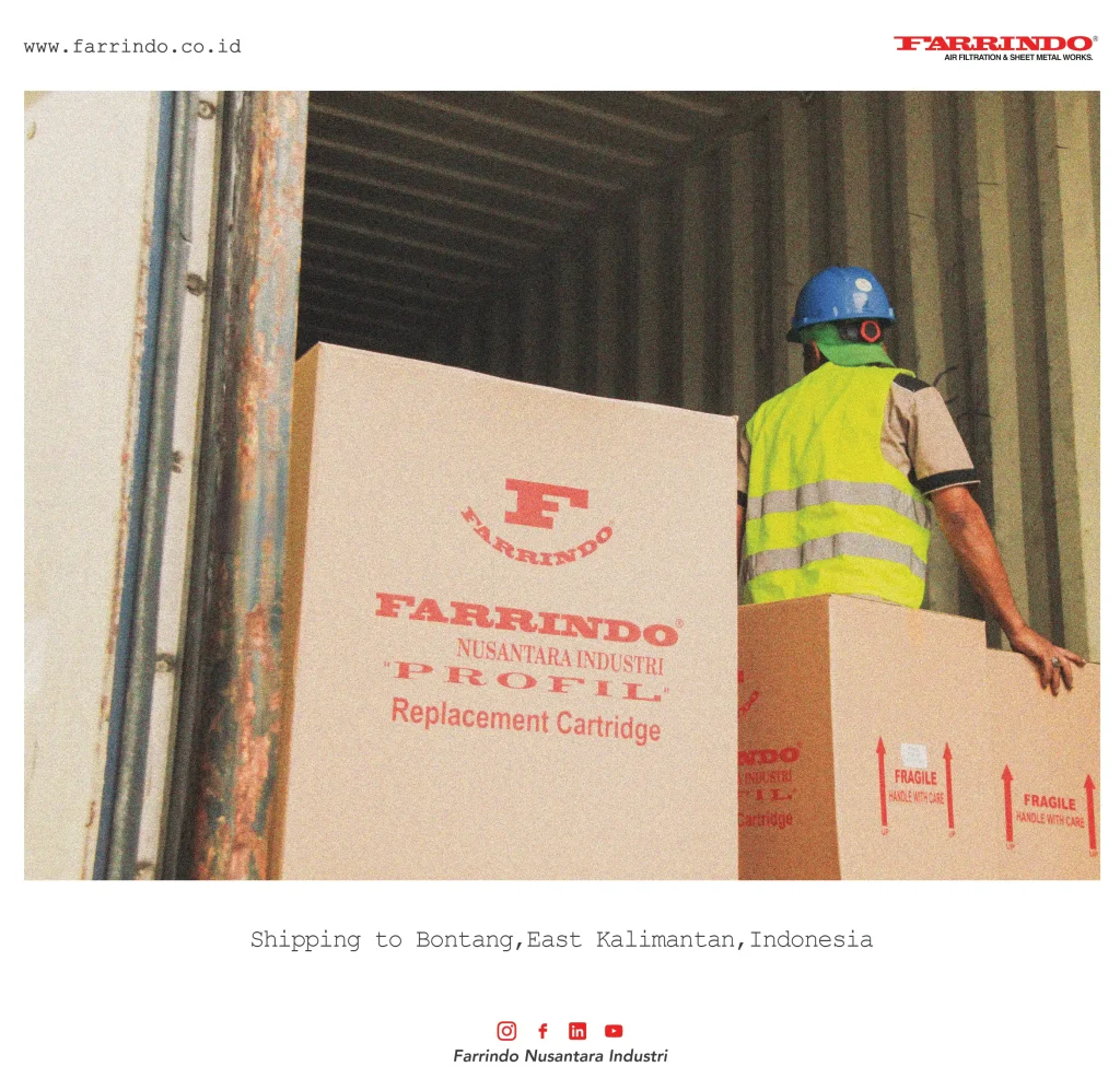 Pesanan Cartridge Filter untuk pabrik di Bontang, Kalimantan Timur.